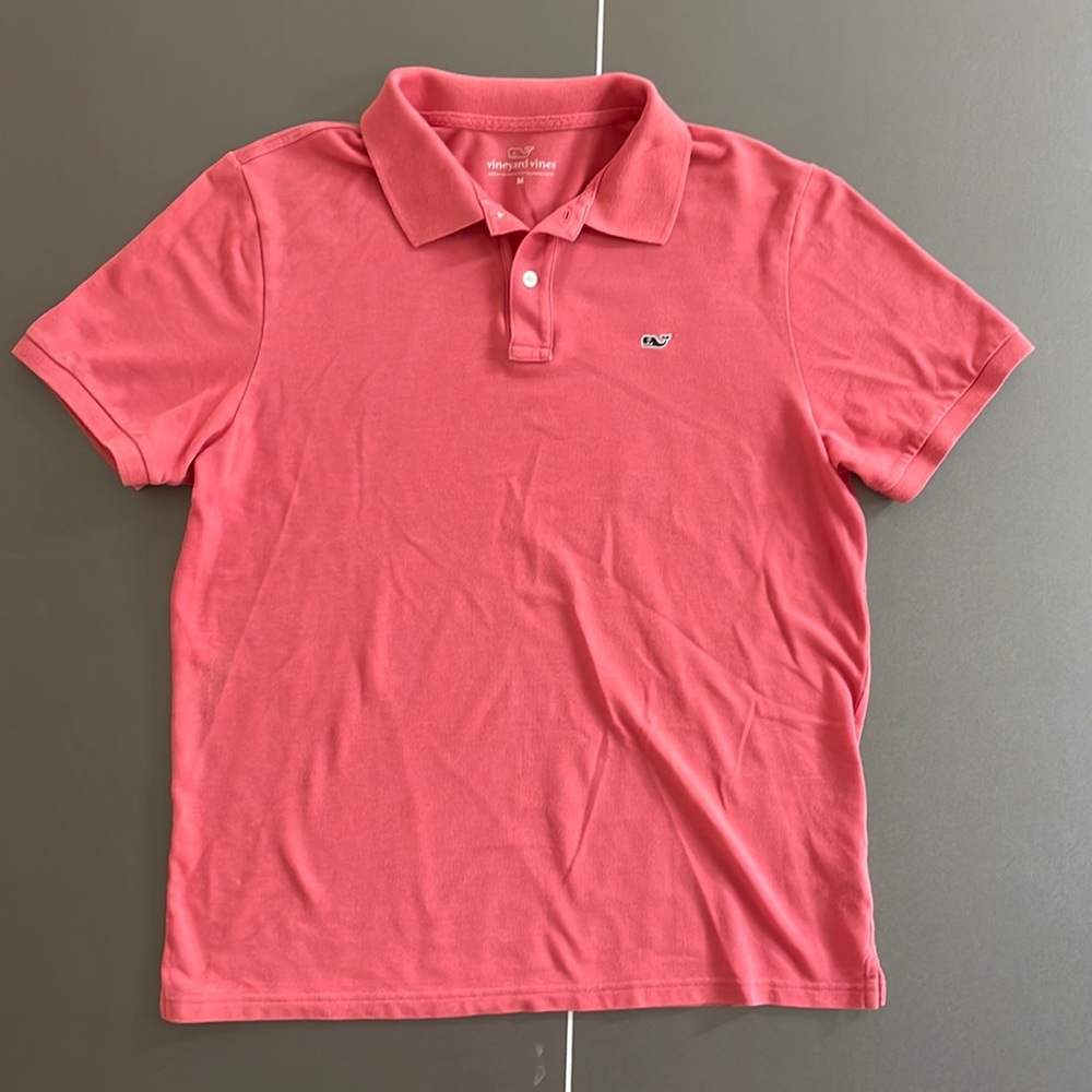 Vineyard Vines Coral Pink Polo Shirt